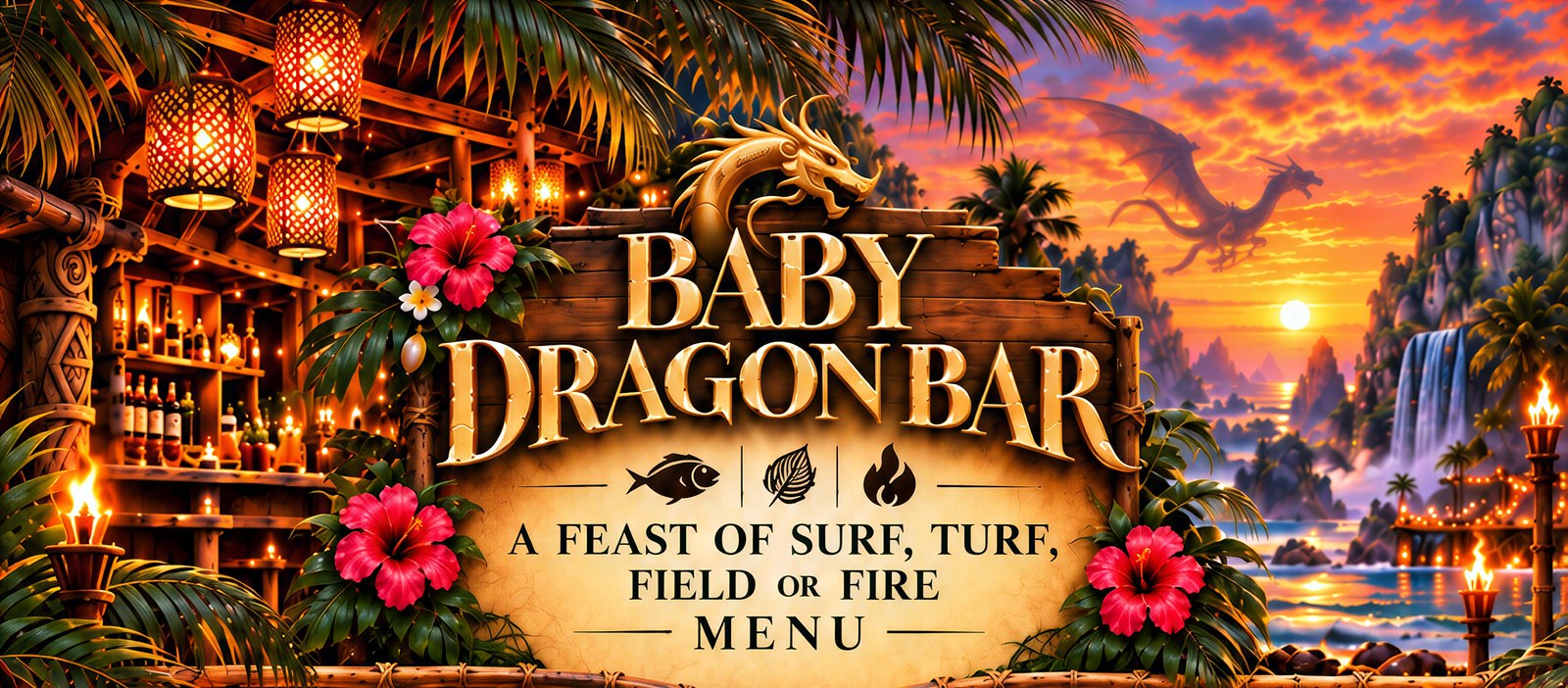 Baby Dragon Bar Wild Wednesdays: a feast of Surf, Turf, Field or Fire